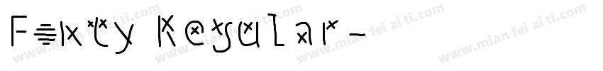 Fonty Regular字体转换